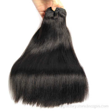 shopping websites 100% virgin human double drawn indian hair, straight hair weave indian remy human hair